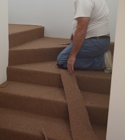 alfombras en escaleras